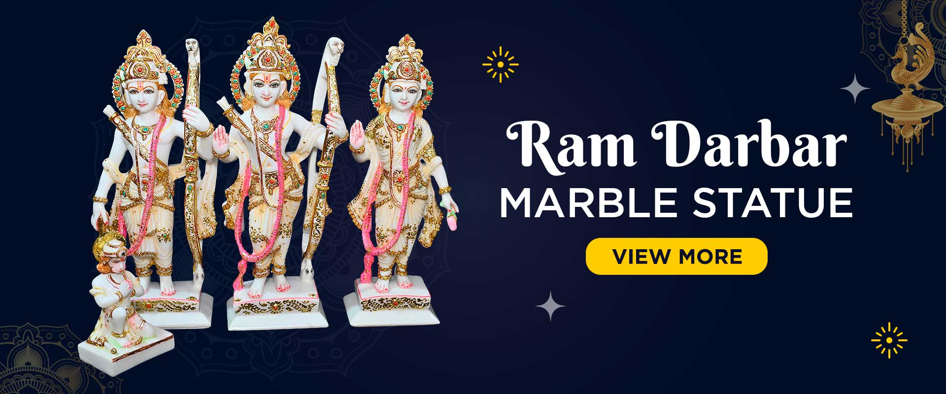 Indian marble statues