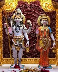 Lord Shiva Parvati Marble Moorti