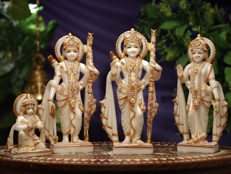 Shri Ram Darbar Marble Statue